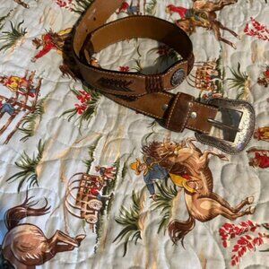 Leather Cowboy Belt for Boys
